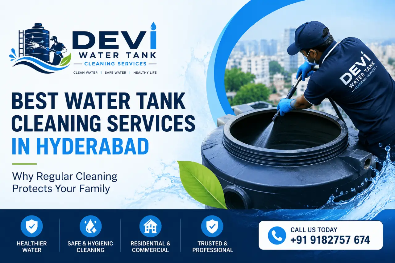 Best Water Tank Cleaning Services in Hyderabad — Why Regular Cleaning Protects Your Family